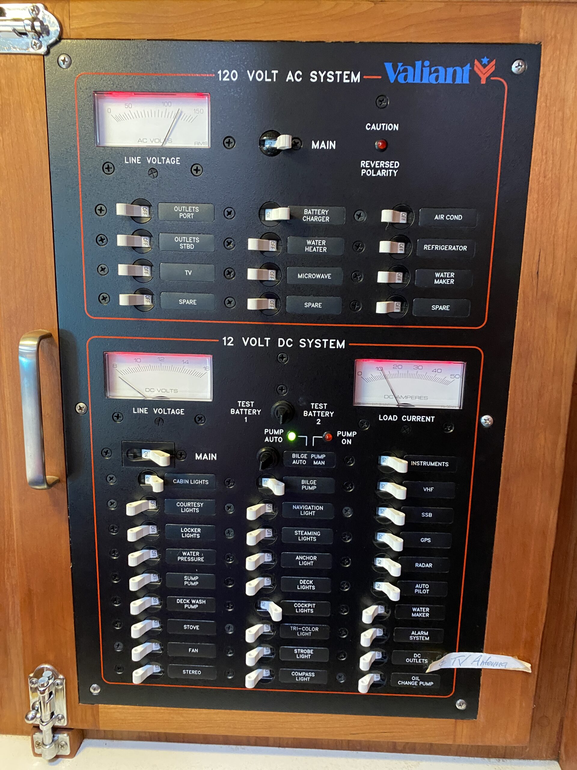 Electrical Panel at Nav Station