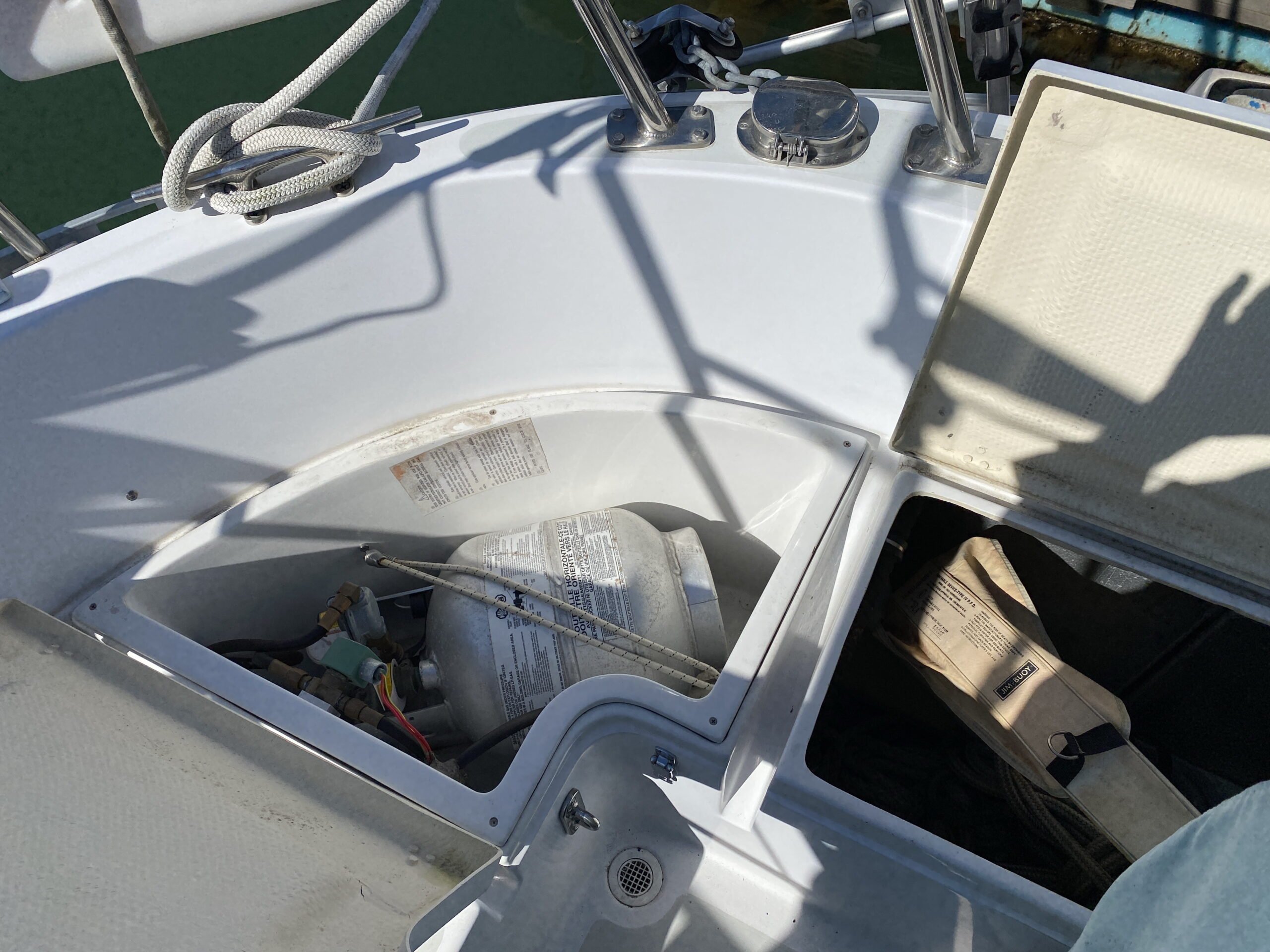 Stern Compartment for Cooking Propane